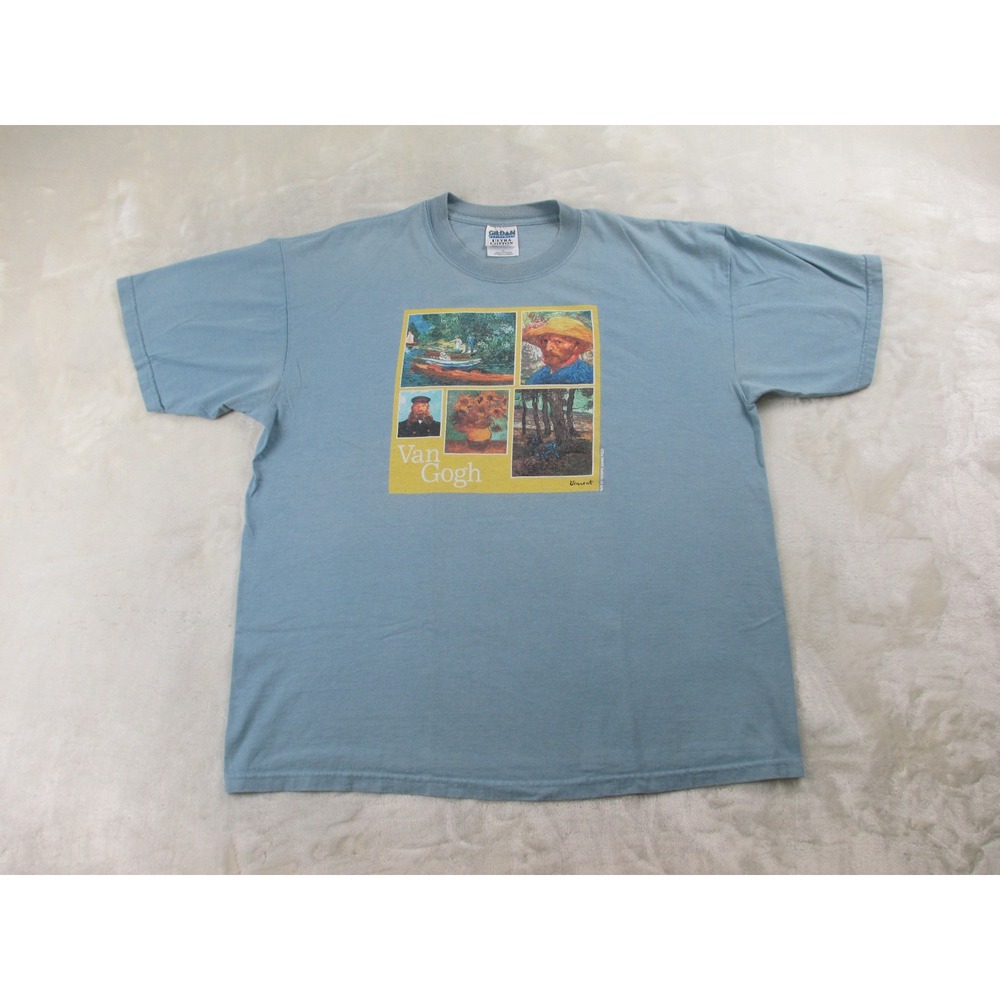 Van Gough Shirt Mens Extra Large Blue The Detroit Institute Of Arts*